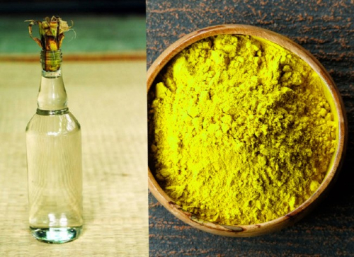 Làm trắng da bằng rượu nghệ nguyên chất